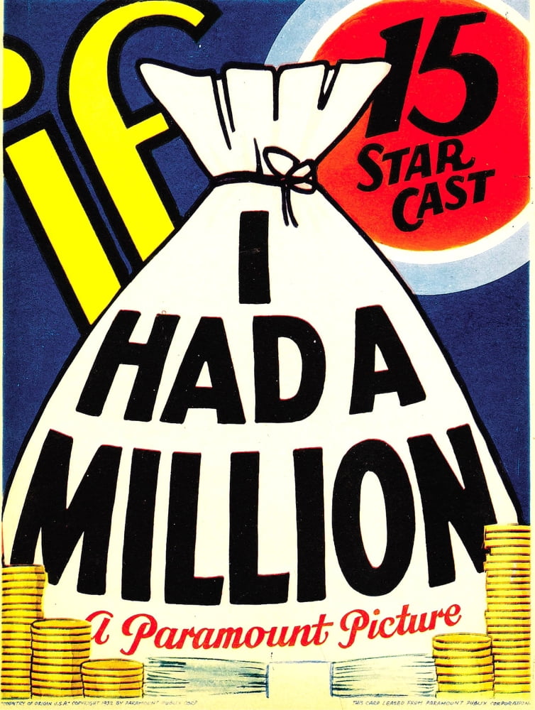 If I Had A Million Canvas Art - (24 x 36)