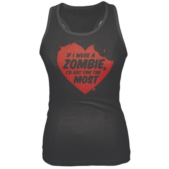 If I Were A Zombie Juniors Tank Top - Large