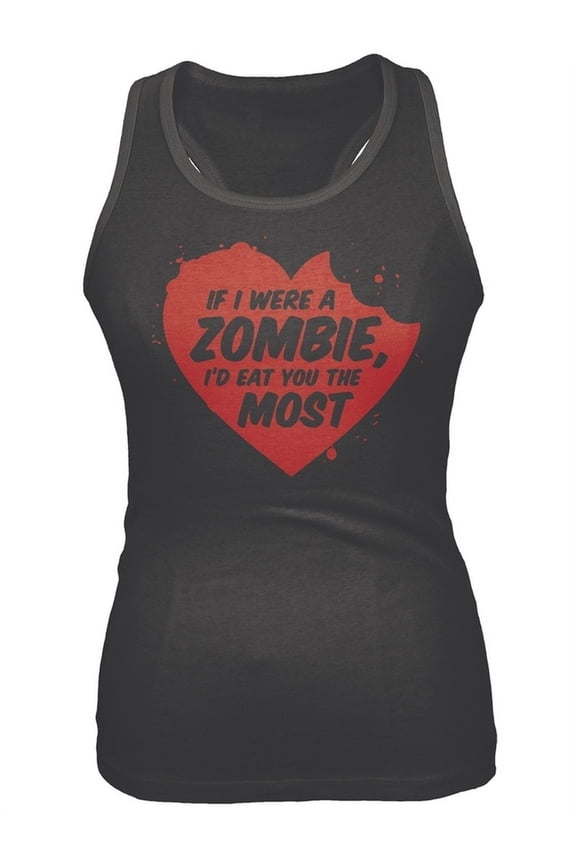 If I Were A Zombie Juniors Tank Top - Medium