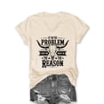 thumbnail image 1 of If I'm The Problem You Might Be The Reason Shirt Women Vintage Country Music T Shirts Short Sleeve Tops, 1 of 1