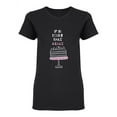 thumbnail image 1 of If In Doubt Bake A Cake Shaped T-Shirt Women -Image by Shutterstock, Female Large, 1 of 2