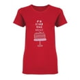 thumbnail image 1 of If In Doubt Bake A Cake Shaped T-Shirt Women -Image by Shutterstock, Female Small, 1 of 2