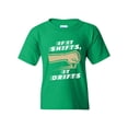thumbnail image 1 of If It Shifts, It Drifts Car Race Driver Funny Humor DT Youth Kids T-Shirt Tee, 1 of 1