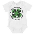 thumbnail image 1 of If It Weren't For Bad Luck Clover Romper Boys or Girls Infant Baby Brisco Brands 24M, 1 of 7
