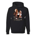 thumbnail image 1 of If It's Not a Bassett Hound Its Just a Dog Gift | Mens Dog Lover Hooded Sweatshirt Graphic Hoodie, Black, X-Large, 1 of 3