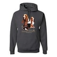 thumbnail image 1 of If It's Not a Bassett Hound Its Just a Dog Gift | Mens Dog Lover Hooded Sweatshirt Graphic Hoodie, Charcoal, X-Large, 1 of 3