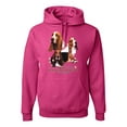 thumbnail image 1 of If It's Not a Bassett Hound Its Just a Dog Gift | Mens Dog Lover Hooded Sweatshirt Graphic Hoodie, Fuschia, Small, 1 of 3