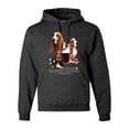 thumbnail image 1 of If It's Not a Bassett Hound Its Just a Dog Gift | Mens Dog Lover Hooded Sweatshirt Graphic Hoodie, Heather Black, X-Large, 1 of 3