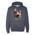 thumbnail image 1 of If It's Not a Bassett Hound Its Just a Dog Gift | Mens Dog Lover Hooded Sweatshirt Graphic Hoodie, Vintage Heather Navy, Medium, 1 of 3
