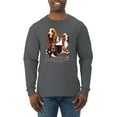 thumbnail image 1 of If It's Not a Bassett Hound Its Just a Dog Gift | Mens Dog Lover Long Sleeve T-Shirt, Charcoal, Large, 1 of 3