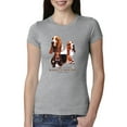 thumbnail image 1 of If It's Not a Bassett Hound Its Just a Dog Gift | Womens Dog Lover Slim Fit Junior Tee, Heather Grey, Medium, 1 of 3