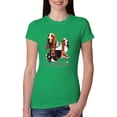 thumbnail image 1 of If It's Not a Bassett Hound Its Just a Dog Gift | Womens Dog Lover Slim Fit Junior Tee, Kelly, Large, 1 of 3