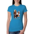 thumbnail image 1 of If It's Not a Bassett Hound Its Just a Dog Gift | Womens Dog Lover Slim Fit Junior Tee, Turquoise, 2XL, 1 of 3