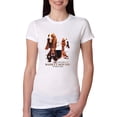 thumbnail image 1 of If It's Not a Bassett Hound Its Just a Dog Gift | Womens Dog Lover Slim Fit Junior Tee, White, Large, 1 of 3