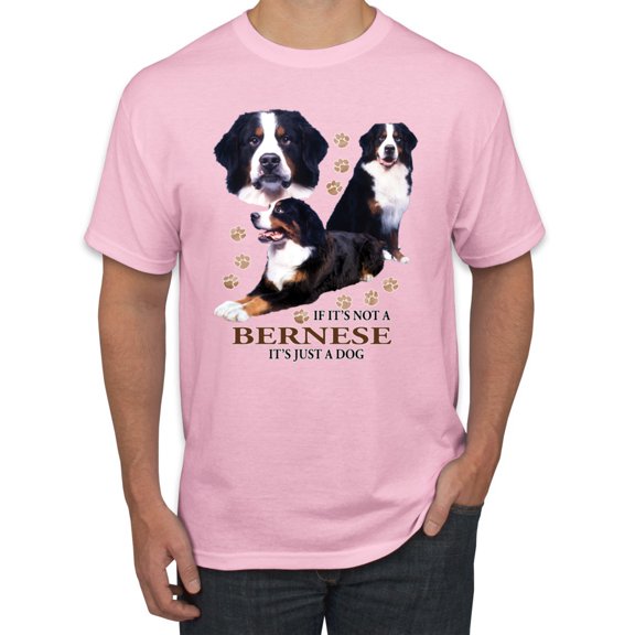 If It's Not a Bernese It's Just a Gift | Mens Lover Graphic T-Shirt, Light Pink, Small