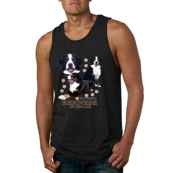 If It's Not a Bernese It's Just a Gift | Mens Lover Graphic Tank Top, Black, Small