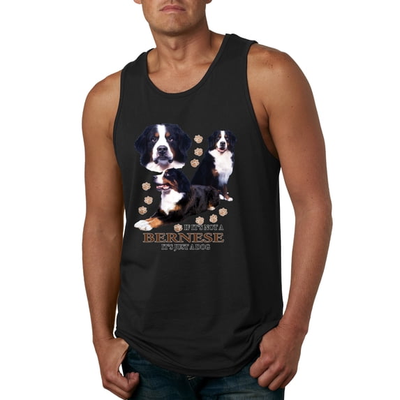 If It's Not a Bernese It's Just a Gift | Mens Lover Graphic Tank Top, Black, Small