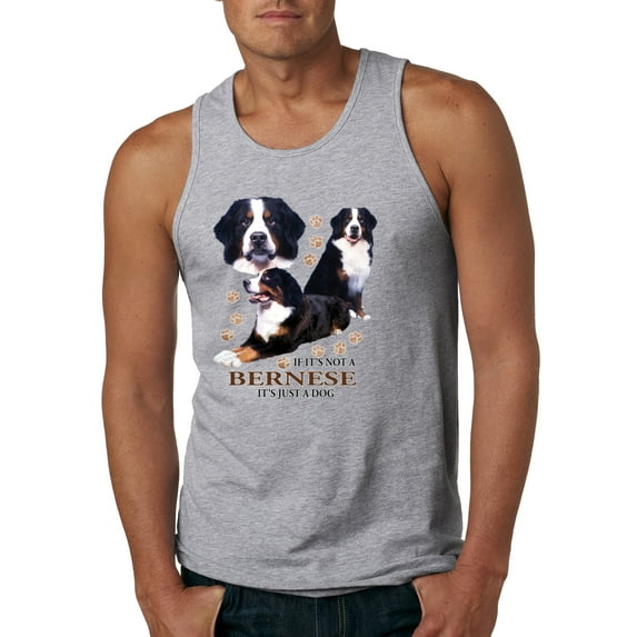 If It's Not a Bernese It's Just a Gift | Mens Lover Graphic Tank Top, Heather Grey, Small