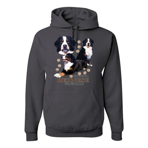 If It's Not a Bernese It's Just a Gift | Mens Lover Hooded Sweatshirt Graphic Hoodie, Charcoal, 2XL