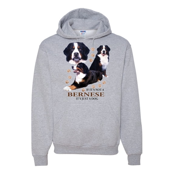 If It's Not a Bernese It's Just a Gift | Mens Lover Hooded Sweatshirt Graphic Hoodie, Heather Grey, Large