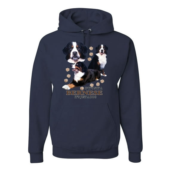 If It's Not a Bernese It's Just a Gift | Mens Lover Hooded Sweatshirt Graphic Hoodie, Navy, 3XL