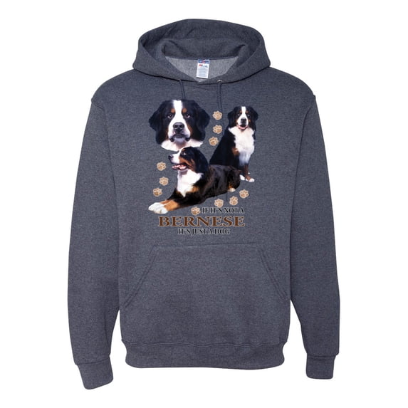 If It's Not a Bernese It's Just a Gift | Mens Lover Hooded Sweatshirt Graphic Hoodie, Vintage Heather Navy, X-Large