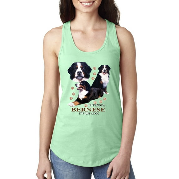 If It's Not a Bernese It's Just a Gift | Womens Lover Jersey Racerback Tank Top, Mint, Large