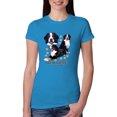thumbnail image 1 of If It's Not a Bernese It's Just a Gift | Womens Lover Slim Fit Junior Tee, Turquoise, X-Large, 1 of 3