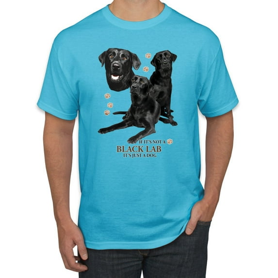 If It's Not a Black Lab It's Just a Dog Gift | Mens Dog Lover Graphic T-Shirt, Light Turquoise, 3XL