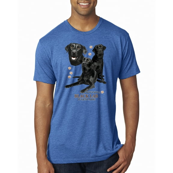 If It's Not a Black Lab It's Just a Dog Gift | Mens Dog Lover Premium Tri Blend T-Shirt, Vintage Royal, 2XL