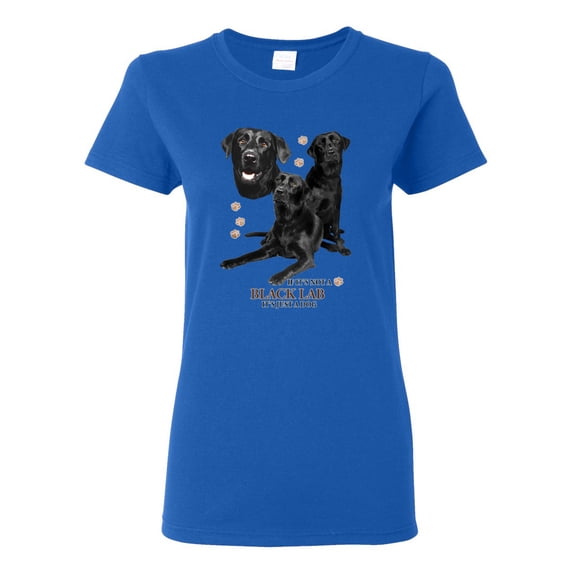 If It's Not a Black Lab It's Just a Dog Gift | Womens Dog Lover Graphic T-Shirt, Royal, 2XL