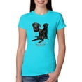 thumbnail image 1 of If It's Not a Black Lab It's Just a Dog Gift | Womens Dog Lover Slim Fit Junior Tee, Tahiti Blue, Medium, 1 of 3