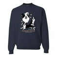 thumbnail image 1 of If It's Not a Border Collie It's Just a Dog Gift | Mens Dog Lover Crewneck Graphic Sweatshirt, Navy, X-Large, 1 of 3