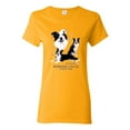 thumbnail image 1 of If It's Not a Border Collie It's Just a Dog Gift | Womens Dog Lover Graphic T-Shirt, Gold, Small, 1 of 3