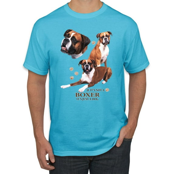 If It's Not a Boxer It's Just a Dog Gift | Mens Dog Lover Graphic T-Shirt, Light Turquoise, 2XL