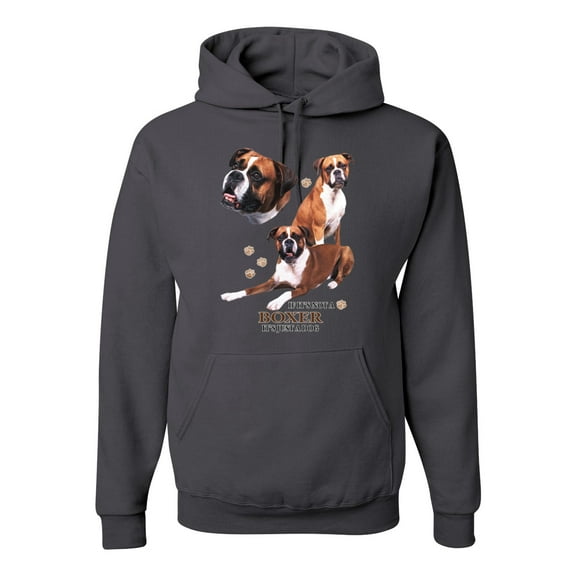 If It's Not a Boxer It's Just a Dog Gift | Mens Dog Lover Hooded Sweatshirt Graphic Hoodie, Charcoal, 3XL