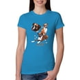thumbnail image 1 of If It's Not a Boxer It's Just a Dog Gift | Womens Dog Lover Slim Fit Junior Tee, Turquoise, 2XL, 1 of 3
