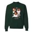 thumbnail image 1 of If It's Not a Collie It's Just a Dog Gift | Mens Dog Lover Crewneck Graphic Sweatshirt, Forest Green, 2XL, 1 of 4