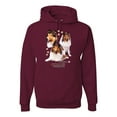 thumbnail image 1 of If It's Not a Collie It's Just a Dog Gift | Mens Dog Lover Hooded Sweatshirt Graphic Hoodie, Maroon, Medium, 1 of 4