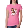 thumbnail image 1 of If It's Not a Collie It's Just a Dog Gift | Womens Dog Lover Slim Fit Junior Tee, Hot Pink, Medium, 1 of 4