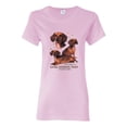 thumbnail image 1 of If It's Not a Dachshund It's Just a Dog Gift | Womens Dog Lover Graphic T-Shirt, Light Pink, X-Large, 1 of 3