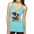 thumbnail image 1 of If It's Not a Dachshund It's Just a Dog Gift | Womens Dog Lover Premium Tri-Blend Racerback Tank Top, Tahiti Blue, Medium, 1 of 3