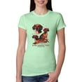 thumbnail image 1 of If It's Not a Dachshund It's Just a Dog Gift | Womens Dog Lover Slim Fit Junior Tee, Mint, X-Large, 1 of 3