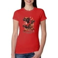 thumbnail image 1 of If It's Not a Dachshund It's Just a Dog Gift | Womens Dog Lover Slim Fit Junior Tee, Red, X-Large, 1 of 3