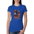 thumbnail image 1 of If It's Not a Dachshund It's Just a Dog Gift | Womens Dog Lover Slim Fit Junior Tee, Royal, 2XL, 1 of 3
