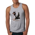 thumbnail image 1 of If It's Not a Doberman It's Just a Dog Gift | Mens Dog Lover Graphic Tank Top, Heather Grey, Medium, 1 of 3