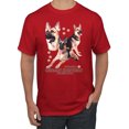 thumbnail image 1 of If It's Not a German Shepherd It's Just a Dog Gift | Mens Dog Lover Graphic T-Shirt, Red, X-Large, 1 of 3