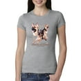 thumbnail image 1 of If It's Not a German Shepherd It's Just a Dog Gift | Womens Dog Lover Slim Fit Junior Tee, Heather Grey, 2XL, 1 of 3