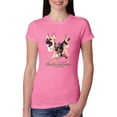 thumbnail image 1 of If It's Not a German Shepherd It's Just a Dog Gift | Womens Dog Lover Slim Fit Junior Tee, Hot Pink, Medium, 1 of 3