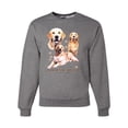 thumbnail image 1 of If It's Not a Golden Retriever It's Just a Dog Gift | Mens Dog Lover Crewneck Graphic Sweatshirt, Heather Grey, 2XL, 1 of 3